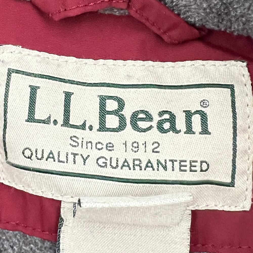 LL BEAN Men's Winter Bomber Jacket Coat Fleece Lined. L Wind Resistant Gorpcore - Picture 5 of 9